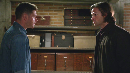 Dean tells Sam what's really been going on. Dean tells Sam what's really been going on.